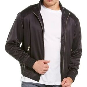 Iro Paris "Bubble" Track Jacket Dark Gray 100% Silk F19 Release